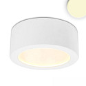 LED surface mount luminaire LUNA, IP20, indirect lightbeam, dimmable, white, 8W 2700K 300lm 120�