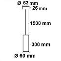 ISOLED Pendelleuchte 300, rund, GU10, exkl. Leuchtmittel, Aluminium, Wei�