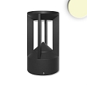 LED Pollerleuchte-4, IP54, 9W 3000K 330lm, Aluminium, sandschwarz, H�he 20cm