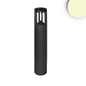 LED Pollerleuchte-4, IP54, 9W 3000K 330lm, Aluminium, sandschwarz, H�he 60cm