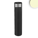 LED Pollerleuchte-5, IP54, 6W 3000K 280lm, Aluminium, sandschwarz, H�he 70cm