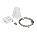 3-phase SERIE S1 - rope suspension 10-200cm with Deckencanopy, white