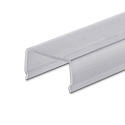 Zubeh�r f�r Profil SURF24(FLAT) / DIVE24(FLAT) - Abdeckung COVER35 transparent, 85% Transluzenz, 200cm