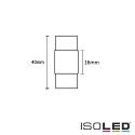 ISOLED Clip-Verbinder (max. 5A) für 2-pol. IP68 Flexstripes mit 1.2cm Breite und Pitch-Abstand >0.8cm