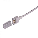 Clipped cable connection (max. 5A) for 2-pole IP68 LED strips (with 1.2cm width and pitch >0.8cm)