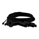Zubeh�r f�r Kabelschleuse TUNNEL - Aufh�ngesystem mit Drahtseil, Stahl, 150cm, Schwarz