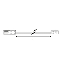 extension cable MiniAMP 2-pole, white