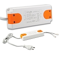 LED Trafo MiniAMP, IP20, 12V/DC, 0-50W, 200cm Kabel mit Flachstecker, sekund�r 2 female Buchsen