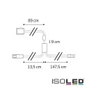 ISOLED MiniAMP PIR-Bewegungsmelder, 12-24V DC, 5A, IP20, inkl. Aufbau-Halterung