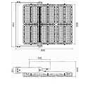 ISOLED LED Flutlicht 1.350W, 130x40� asymmetrisch, variabel, 1-10V dimmbar, neutralwei�, IP66