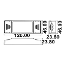ISOLED LED Konstantstrom Trafo 100/180/270/350/440mA, 10W, Push/1-10V/DALI dimmbar, wei�