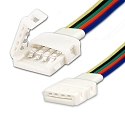 Clip-connector with cable (max. 5A) for 5-pole IP20 LED strips (with width 12mm, pitch >12mm)