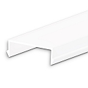 Accessory for profile HIDE SINGLE / DOUBLE / TRIANGLE / ASYNC / ANGLE / BOTTOM - cover COVER50, opal / satined, 200cm