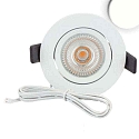 ISOLED recessed luminaire Slim68 MiniAMP IP40, dimmable 8W 960lm 4000K 45� 45� CRI 92