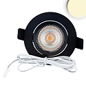 ISOLED LED Einbauleuchte Slim68 MiniAMP schwarz, rund 8W, 24V DC, warmwei�, dimmbar