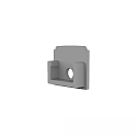 end cap T-PROFILE 14 - E209 with cable hole, grey