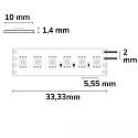 ISOLED LED RGB Linear-Flexband, IP20, 24V DC, 12W/m RGB 319cd 120�, dimmbar, 500cm