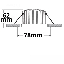 ISOLED Outdoor LED Einbaustrahler SYS-68 MiniAMP, IP65, 24V DC, CRi> 90, dimmbar, exkl. Cover, steckerfertig, 8W 4000K 1025lm 60�
