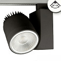 3-phase spot FOCUS ADJUST 36W swivelling, rotatable, DALI controllable, focusable IP20, black dimmable