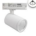 LED 3-Phasen Schienenstrahler, 35W 4000K 3500lm 60�, CRI90, drehbar, neigbar, Wei� matt
