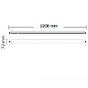 ISOLED linear luminaire PROFESSIONAL 3-pole, shockproof, switchable IP66, silver  35W 5500lm 4000K 120� 120� CRI 80-89 120cm