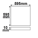 ISOLED LED Panel BACKLIGHT LINE 600 UGR<19 8H, IP40, 59.5 x 59.5cm, 36W 4000K 3800lm 120�, CRi >90, KNX dimmbar