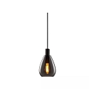 Pendelleuchte INFINITY SMOKY GLASS, � 18.5cm / L 24.5cm, E27 (exkl.), offenes Kabel 300cm