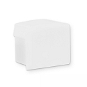 end cap EC81W without cable hole, white