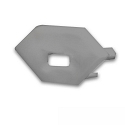 end cap CORNER11N - EC97 with cable hole, grey