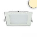 downlight square, flat, glare-reduced IP42, white dimmable