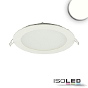 downlight flat, round, glare-reduced IP42, white dimmable