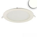 downlight flat, round, glare-reduced IP42, white dimmable