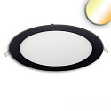 downlight IP42, black dimmable