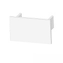 end cap GROUND-IN12, white