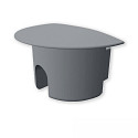 Zubeh�r f�r Profil MAXI-EB V2 / SURF/DIVE 12 - Endkappe EC232, rund, mit Kabeldurchf�hrung, 1 Stk., grau