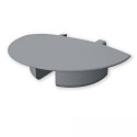 Zubeh�r f�r Profil MINI-EB V2 / SURF/DIVE 12 - Endkappe EC231, rund, mit Kabeldurchf�hrung, 1 Stk., grau