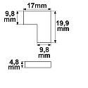 ISOLED corner connector K2-28 - FLEXSTRIPE 0.8CM 2-pole