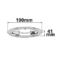 ISOLED LED Umr�st-Platine f�r runde Leuchten, IP42, 220-240V AC, ColorSwitch, 160 lm/W, mit Haltemagnet, dimmbar, � 19cm