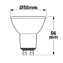 ISOLED LED Spot-Strahler PAR16, GU10, 5.5W 3000K 460lm 60�, CRI90, prismatisch, 3-Stufen dimmbar