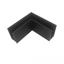corner connector TRACK48 SURFACE isolated, mechanical, horizontal, black