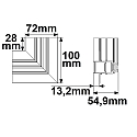 corner connector CORNER 90� HORIZONTAL - TRACK48 DRYWALL isolated, mechanical, horizontal, black