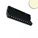 LED Raster-Schienen-Strahler 22cm f�r NV-Schienensystem TRACK48, 48V DC, 12W 3000K 36�, CRI90, UGR<19, schwenkbar, schaltbar