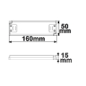 ISOLED LED driver 12VDC, 0-30W, SELV flat, voltage constant, switchable