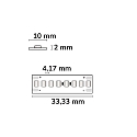 ISOLED LED Strip HEQ927 HIGH BRIGHT, IP20, 240 LED/m, 48V DC, 22W/m, CRi >90, 140lm/W, dimmbar, 5m Rolle / 1cm, 2700K 2350lm/m