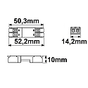 ISOLED plug-in connector 0.5-2.5MM�, MAX. 250V/10A 2-pole, wired through