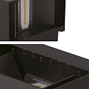 ISOLED LED Au�enwandleuchte UP&DOWN, IP65, 2x 5W 3000K, Abstrahlung 15-120� (getrennt verstellbar), schaltbar, Aluminium, schwarz