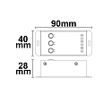 ISOLED SYS-PRO Funk Mesh Multi-PWM CCT-Dimmer mit Bedientasten, 2 Kanal, 12-24V DC 12-20A