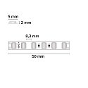 ISOLED LED Strip HEQ MICRO SKYBLUE, IP20, 120 LED/m, 24V DC, 10W/m himmelblau, 500cm / 0.5cm