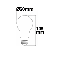 ISOLED LED Filament-Birnenlampe A60, E27, 4W 3000K 840lm, CRi >90, hocheffizient (215 lm/W), schaltbar, klar