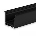 LED Einbauprofil DIVE24 FLAT, Aluminium pulverbeschichtet, 200cm, schwarz RAL9005